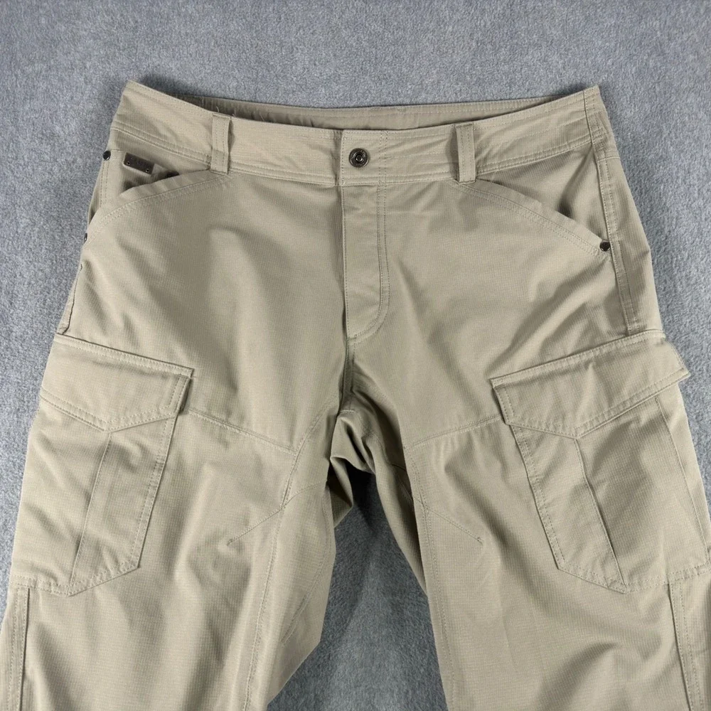 Kuhl Silencr Rogue Pants Mens 36x30 Tan Ripstop Hiking Outdoors Climbing